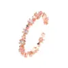 Wholesale Sweet Open Copper Inlaid Zircon Simple Five-pointed Star Ring
