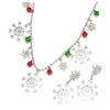 Wholesale Christmas Snowflake Bell Necklace
