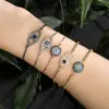 Wholesale Luxurious Classic Style Commute Eye Copper Zircon Bracelets In Bulk