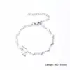 Wholesale Casual Cute Heart Shape 304 Stainless Steel Gold Plated Bracelets In Bulk