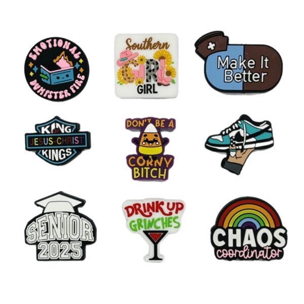 Wholesale Silicone Cartoon DIY Letter Focus Beads