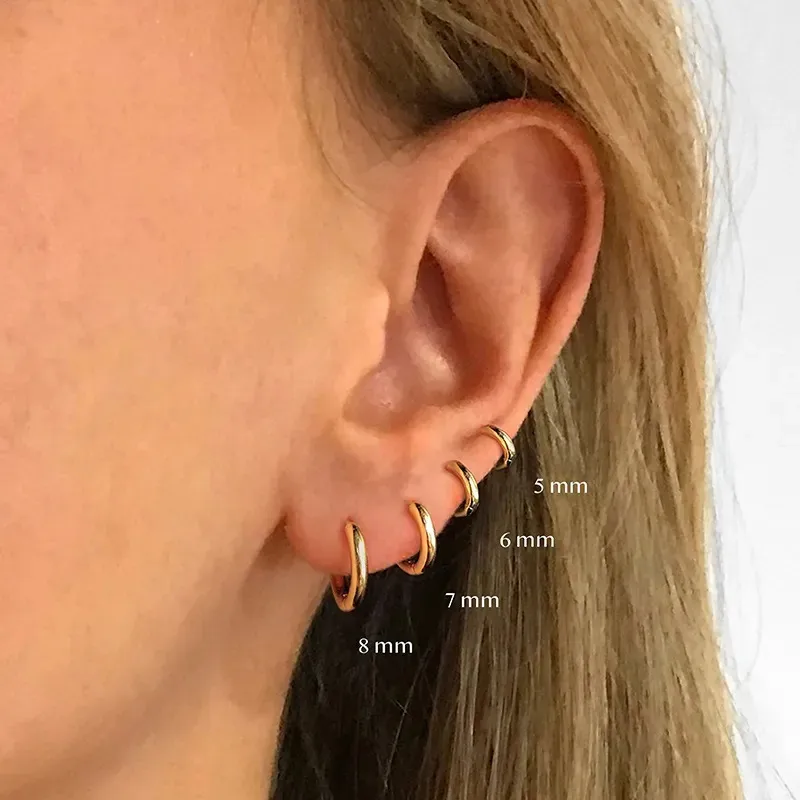 Wholesale 1 Piece Simple Style Circle Plating Copper Earrings