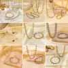 Wholesale Jewelry Hip-Hop Retro Solid Color Titanium Steel Plating Jewelry Set