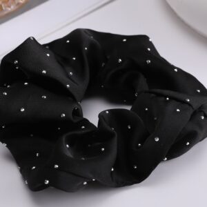 Hot Drill Colon Hair Ring Black