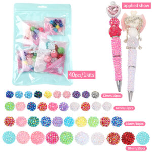 Mixed hair set / 10 pieces each in four sizes