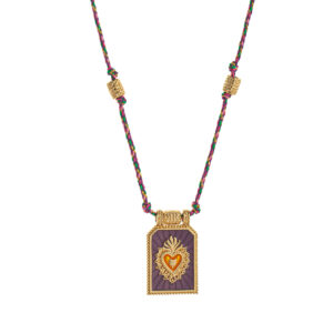 Purple necklace (with beads)