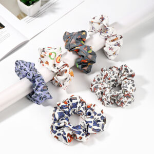 Wholesale Fabric Kentucky Derby Scrunchie Floral Scrunchie