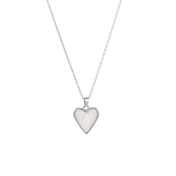 Wholesale PVD Coated 18K Gold Plated Heart Shape Stainless Steel Luxurious Waterproof Non Tarnish 304 Stainless Steel Pendant Necklace
