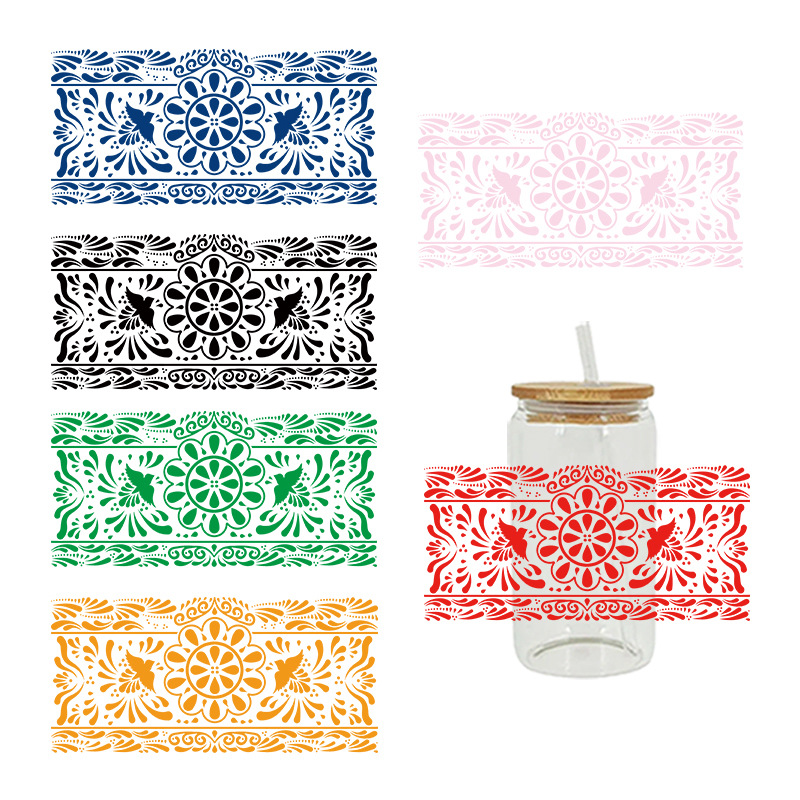 Wholesale Simple solid color pattern 16oz C UV DTF Wraps