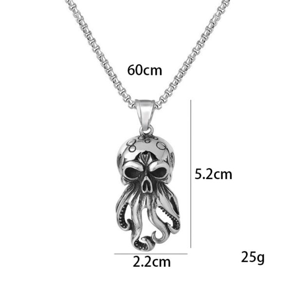 Wholesale Creative hipster personality heart necklace Street men and women human organs titanium steel pendant chain disco accessories