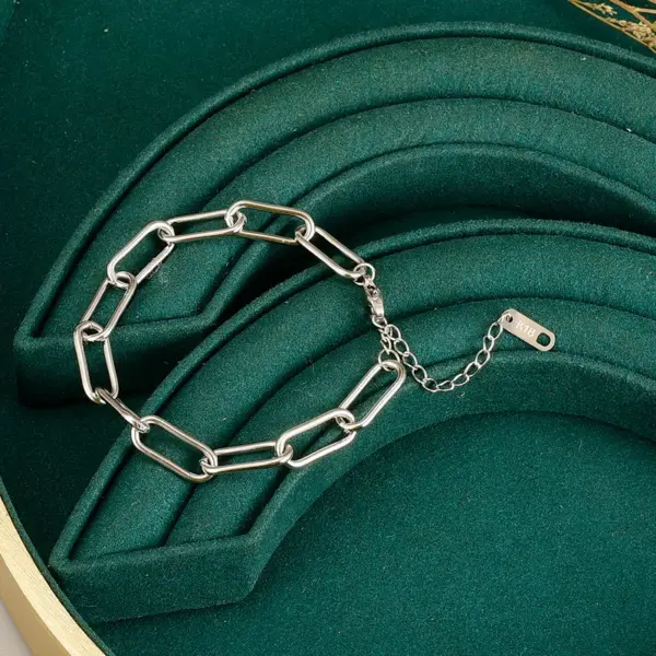 Wholesale 304 Stainless Steel Geometric PVD Coated 18K Real Gold Plated Simple Style Waterproof Non Tarnish Plating Bracelets