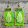oly-9e314bc94f7907c0c7a3a5d82d1f2414 Wholesale Ghost Earrings Fluorescent Acrylic Horror Bottle Skull Earrings