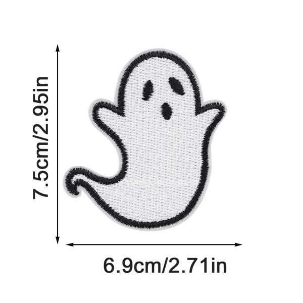 Wholesale New Halloween Embroidered Cloth Patch Pumpkin Bat Hot Melt Adhesive Patch Patch Holiday Dress Cloth Patch Ghost Cloth Patch