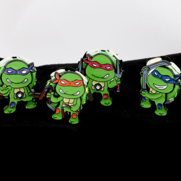 oly-9e3e3bbd59274e1d7b8192e5b62bf182 Wholesale ouble-Sided Teenage Mutant Ninja Turtles Anime Cartoon Clay Straight Hole Beads DIY Mobile Phone Chain Accessories