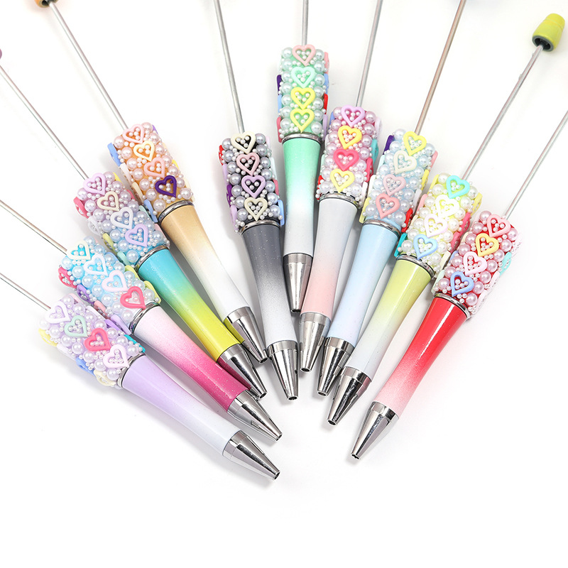 Wholesale beadable pens Heavy Industry DIY Beadable Pen Dopamine