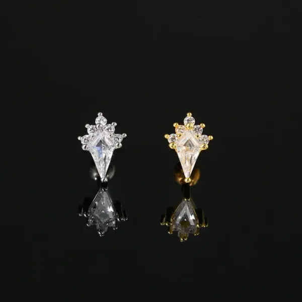 1 Piece Simple Style Classic Style Geometric Copper Ear Studs