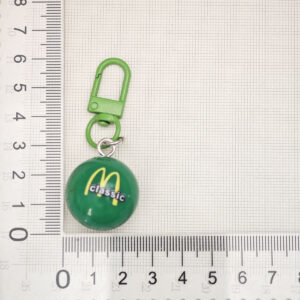 Green printed buckle 25mm