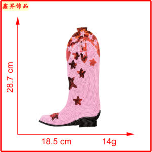 Hot melt glue*pink*shoes*right*height 28cm