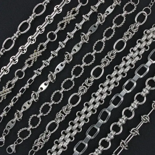 Simple Style Geometric 667 Stainless Steel Stainless Steel Bracelets In Bulk