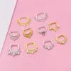 Wholesale 1 Piece Nose Rings & Studs Fashion Crown Skull Stainless Steel Plating Inlay Artificial Gemstones Nose Pin