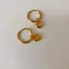 1 Pair Fashion Heart Shape Plating 304 Stainless Steel 18K Gold Plated Stainless Steel Earrings
