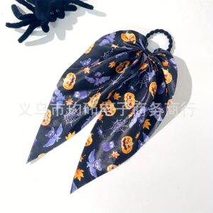 Rubber band style-black-bat pumpkin head