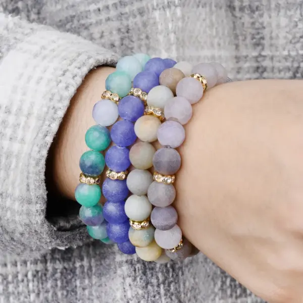 Wholesale Fashion Ball Agate Bracelets