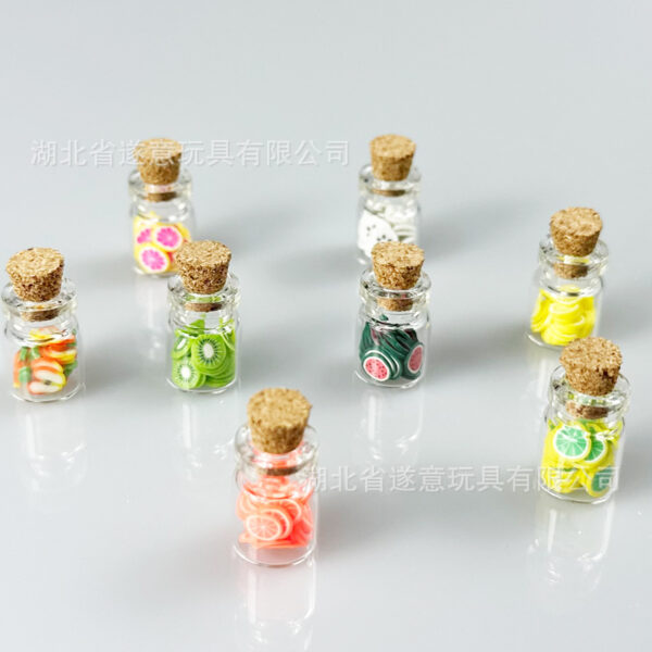 Wholesale 1;12 dollhouse dollhouse Furniture Ornaments Miniature Food Toy Scene Accessories Mini Canned Fruit Slices