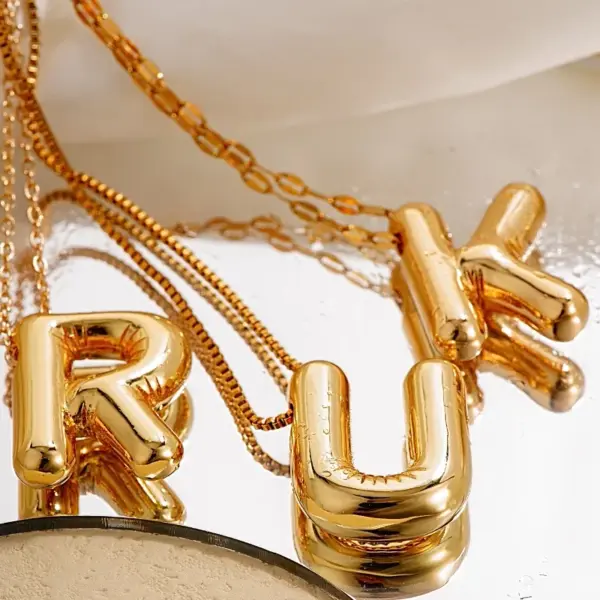 PVD Coated Gold Plated Letter 304 Stainless Steel Copper IG Style Simple Style Waterproof Non Tarnish 304 Stainless Steel Charms