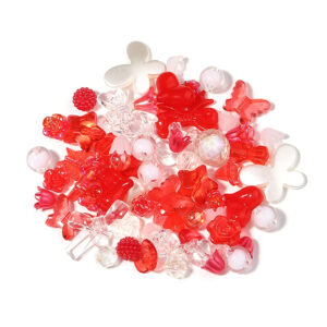 Red + white series / Randomly mixed styles, about 50g/pack (40-50 pieces)