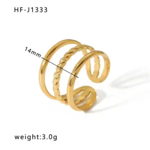 HF-J1333-Gold / Adjustable Opening