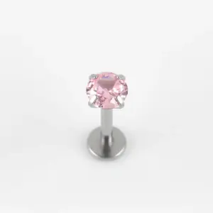 Pink Zirconium round / 1.2*8*4MM