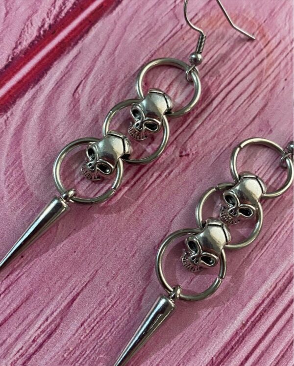 Wholesale Cross-border supply european and american personalized retro skull earrings earrings earrings environmentally friendly metal earrings in stock