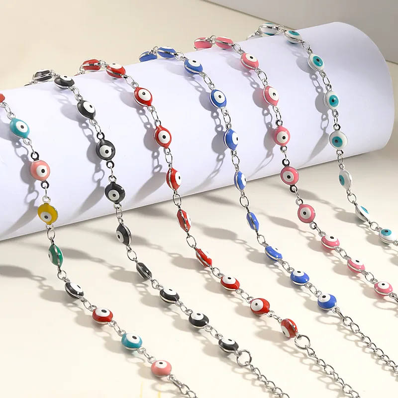 Wholesale Streetwear Eye 201 Stainless Steel Bracelets In Bulk