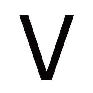 Golden V (Including Chain)