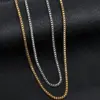 PVD Coated Real Gold Plated Lines 304 Stainless Steel Simple Style Waterproof Non Tarnish 304 Stainless Steel Necklace