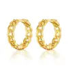 Wholesale Copper Geometric Gold Plated Simple Style Earrings For Women'S