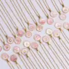 Wholesale PVD Coated 18K Gold Plated Letter 304 Stainless Steel Fashion Waterproof Non Tarnish 304 Stainless Steel Pendant Necklace