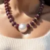 Wholesale Modern Style Geometric Stone Beaded Chain Beaded Necklaces Wholesale