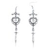 Wholesale Diablo Retro Gothic Baroque Love Bow Halloween Subculture Niche Design Earrings Earrings