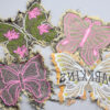 Wholesale Fashion Denim Butterfly Cloth Patch Embroidered Cloth Patch Clothing Bag Hand-stitched Decorative Cloth Patch DIY Accessories