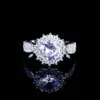 Wholesale Jewelry Simple Style Flower Copper Artificial Gemstones Diamond