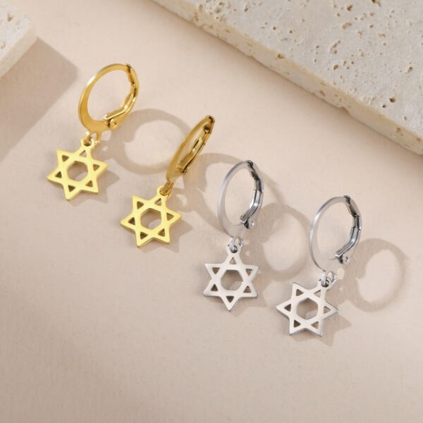 oly-9ef05a84574ce92fbbf40a087fcbd2db Wholesale Factory Direct Selling Selling Ladies Jewelry Gift Mini Six-inted Star Small Pendant 304 Stainless Steel Necklace