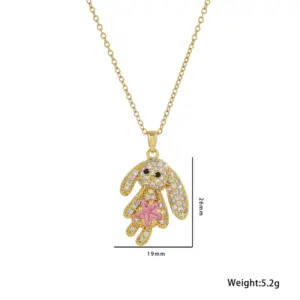 805 Rabbit Necklace / Gold
