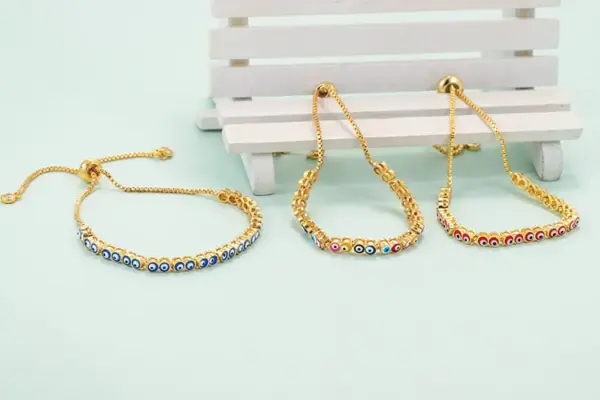 Wholesale Copper Geometric Zircon Copper Bracelets