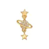 Wholesale Fashion Star Brass Plating Zircon Ear Studs 1 Piece