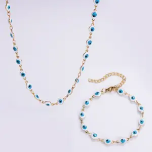 Suit [White] / Suit Bracelet 16 5cm, Necklace 45 cm.