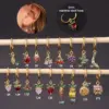 Wholesale 1 Piece Fashion Fruit Plating Inlay Copper Zircon Drop Earrings