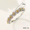 Wholesale Korean Style Jewelry Sweet Daisy Flower Two-color Copper Ring Wholesale