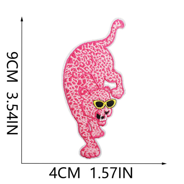 Wholesale DJ nightclub style embroidered cloth stickers pink girl disco jumping patch stickers Super running high heels computer embroidered Zhang Zi ironing